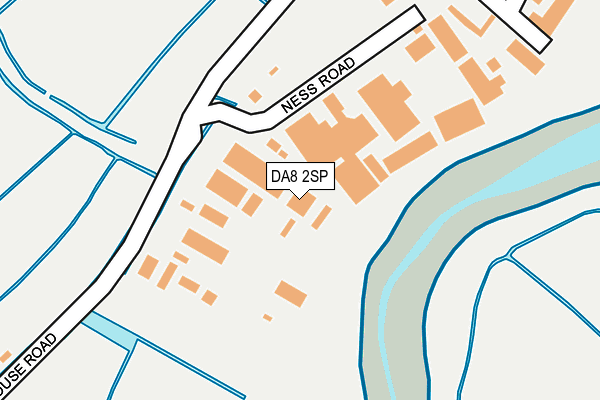 DA8 2SP map - OS OpenMap – Local (Ordnance Survey) DA8 2SP map - OS OpenMap – Local (Ordnance Survey)