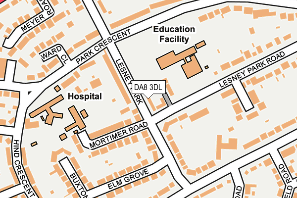 DA8 3DL map - OS OpenMap – Local (Ordnance Survey) DA8 3DL map - OS OpenMap – Local (Ordnance Survey)