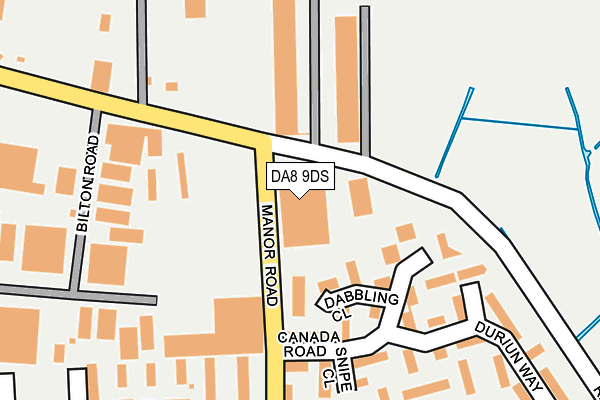 DA8 9DS map - OS OpenMap – Local (Ordnance Survey) DA8 9DS map - OS OpenMap – Local (Ordnance Survey)