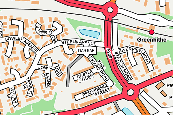 DA9 9AE map - OS OpenMap – Local (Ordnance Survey) DA9 9AE map - OS OpenMap – Local (Ordnance Survey)