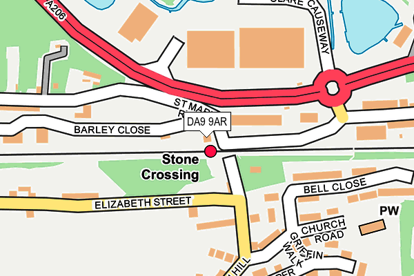 DA9 9AR map - OS OpenMap – Local (Ordnance Survey) DA9 9AR map - OS OpenMap – Local (Ordnance Survey)
