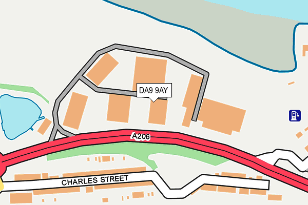 DA9 9AY map - OS OpenMap – Local (Ordnance Survey) DA9 9AY map - OS OpenMap – Local (Ordnance Survey)