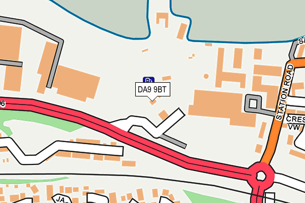 DA9 9BT map - OS OpenMap – Local (Ordnance Survey) DA9 9BT map - OS OpenMap – Local (Ordnance Survey)