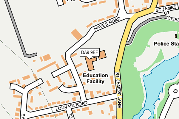DA9 9EF map - OS OpenMap – Local (Ordnance Survey) DA9 9EF map - OS OpenMap – Local (Ordnance Survey)