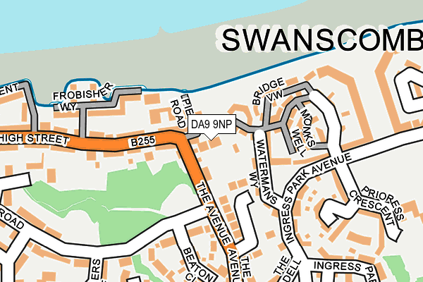 DA9 9NP map - OS OpenMap – Local (Ordnance Survey) DA9 9NP map - OS OpenMap – Local (Ordnance Survey)