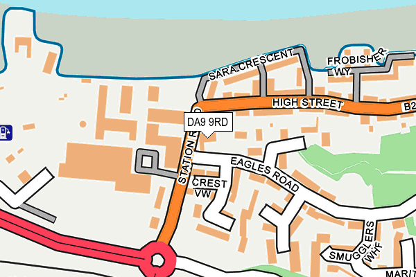 DA9 9RD map - OS OpenMap – Local (Ordnance Survey) DA9 9RD map - OS OpenMap – Local (Ordnance Survey)