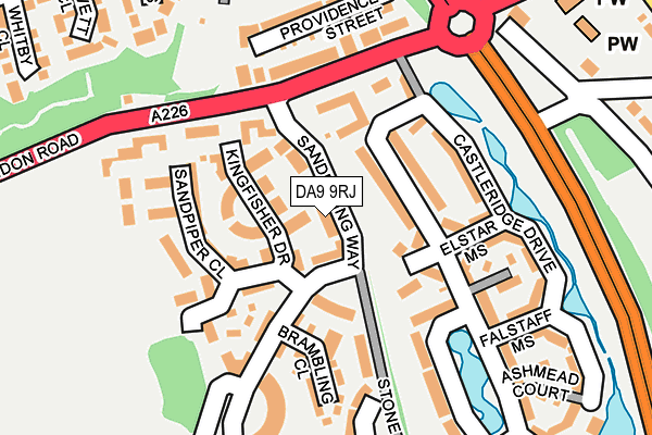 DA9 9RJ map - OS OpenMap – Local (Ordnance Survey) DA9 9RJ map - OS OpenMap – Local (Ordnance Survey)