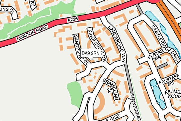 DA9 9RN map - OS OpenMap – Local (Ordnance Survey) DA9 9RN map - OS OpenMap – Local (Ordnance Survey)