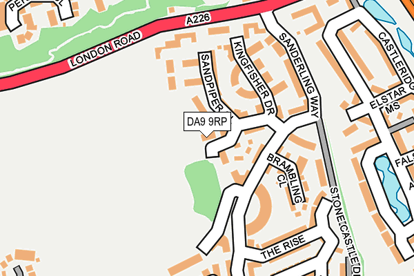 DA9 9RP map - OS OpenMap – Local (Ordnance Survey) DA9 9RP map - OS OpenMap – Local (Ordnance Survey)