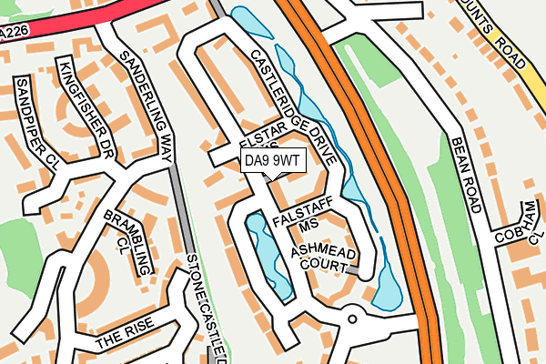 DA9 9WT map - OS OpenMap – Local (Ordnance Survey) DA9 9WT map - OS OpenMap – Local (Ordnance Survey)