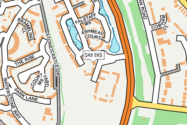 DA9 9XS map - OS OpenMap – Local (Ordnance Survey) DA9 9XS map - OS OpenMap – Local (Ordnance Survey)