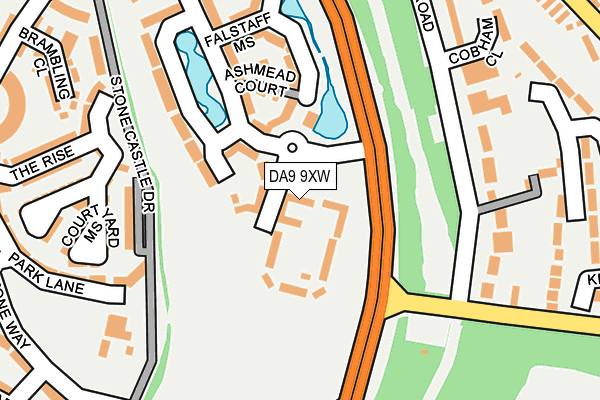 DA9 9XW map - OS OpenMap – Local (Ordnance Survey) DA9 9XW map - OS OpenMap – Local (Ordnance Survey)