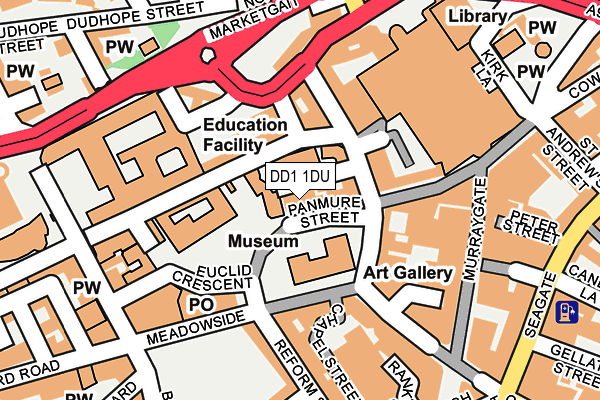 DD1 1DU map - OS OpenMap – Local (Ordnance Survey) DD1 1DU map - OS OpenMap – Local (Ordnance Survey)