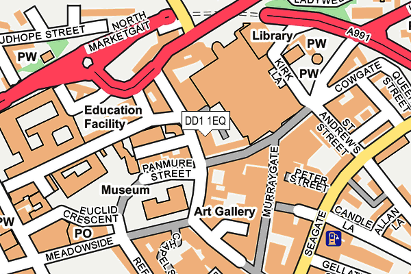 DD1 1EQ map - OS OpenMap – Local (Ordnance Survey) DD1 1EQ map - OS OpenMap – Local (Ordnance Survey)