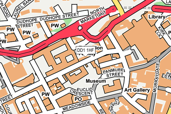 DD1 1HF map - OS OpenMap – Local (Ordnance Survey) DD1 1HF map - OS OpenMap – Local (Ordnance Survey)