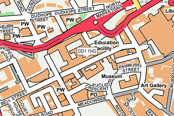 DD1 1HG map - OS OpenMap – Local (Ordnance Survey)