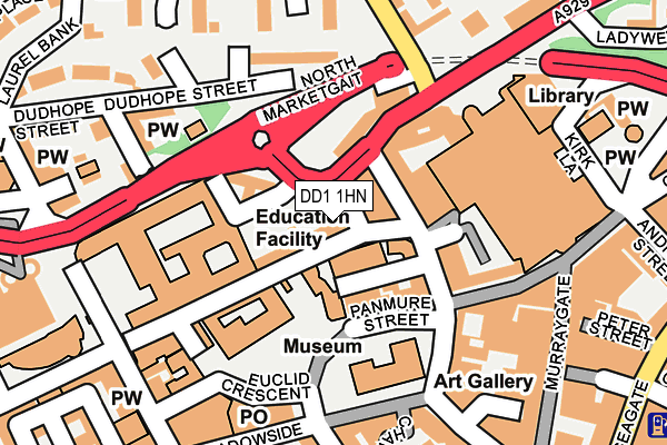 DD1 1HN map - OS OpenMap – Local (Ordnance Survey) DD1 1HN map - OS OpenMap – Local (Ordnance Survey)