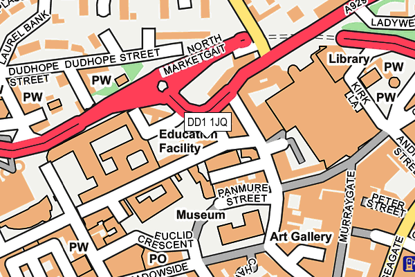 DD1 1JQ map - OS OpenMap – Local (Ordnance Survey) DD1 1JQ map - OS OpenMap – Local (Ordnance Survey)