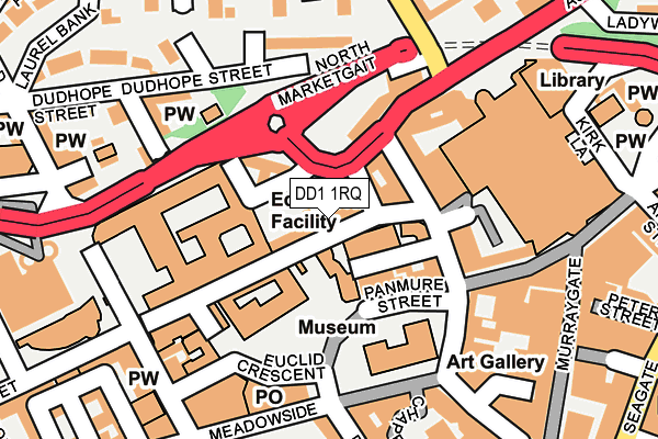 DD1 1RQ map - OS OpenMap – Local (Ordnance Survey) DD1 1RQ map - OS OpenMap – Local (Ordnance Survey)