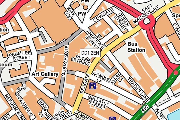 DD1 2EN map - OS OpenMap – Local (Ordnance Survey)