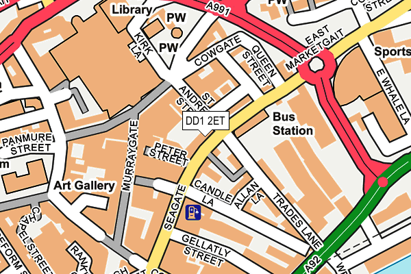 DD1 2ET map - OS OpenMap – Local (Ordnance Survey)