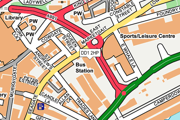 DD1 2HP map - OS OpenMap – Local (Ordnance Survey) DD1 2HP map - OS OpenMap – Local (Ordnance Survey)
