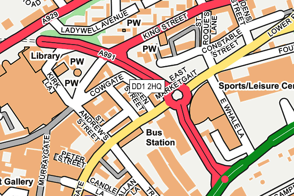 DD1 2HQ map - OS OpenMap – Local (Ordnance Survey) DD1 2HQ map - OS OpenMap – Local (Ordnance Survey)