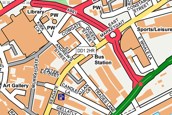 DD1 2HR map - OS OpenMap – Local (Ordnance Survey)