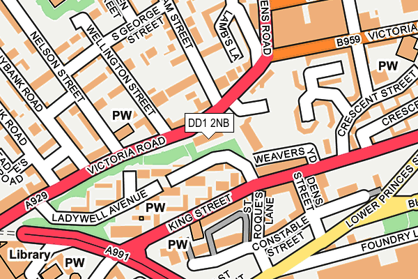 DD1 2NB map - OS OpenMap – Local (Ordnance Survey) DD1 2NB map - OS OpenMap – Local (Ordnance Survey)