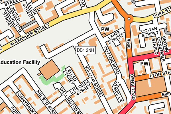 DD1 2NH map - OS OpenMap – Local (Ordnance Survey) DD1 2NH map - OS OpenMap – Local (Ordnance Survey)