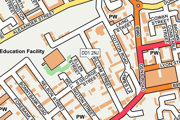 DD1 2NJ map - OS OpenMap – Local (Ordnance Survey) DD1 2NJ map - OS OpenMap – Local (Ordnance Survey)
