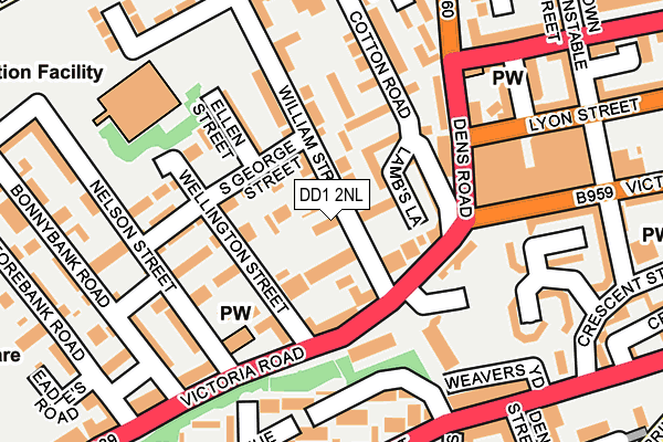 DD1 2NL map - OS OpenMap – Local (Ordnance Survey) DD1 2NL map - OS OpenMap – Local (Ordnance Survey)