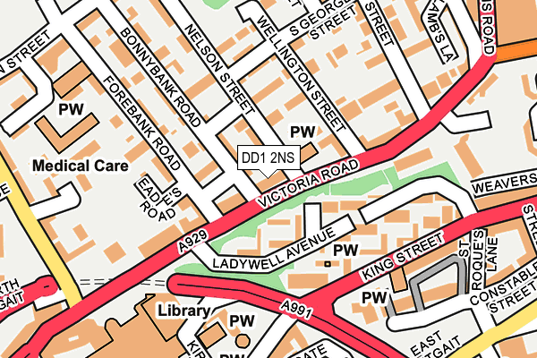 DD1 2NS map - OS OpenMap – Local (Ordnance Survey) DD1 2NS map - OS OpenMap – Local (Ordnance Survey)
