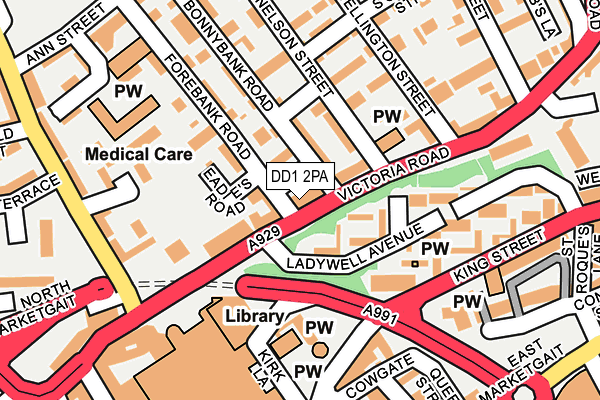 DD1 2PA map - OS OpenMap – Local (Ordnance Survey) DD1 2PA map - OS OpenMap – Local (Ordnance Survey)