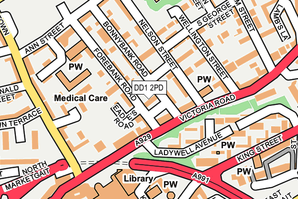 DD1 2PD map - OS OpenMap – Local (Ordnance Survey) DD1 2PD map - OS OpenMap – Local (Ordnance Survey)