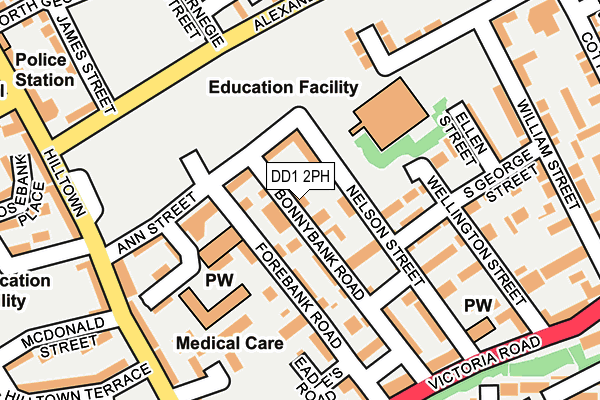 DD1 2PH map - OS OpenMap – Local (Ordnance Survey) DD1 2PH map - OS OpenMap – Local (Ordnance Survey)