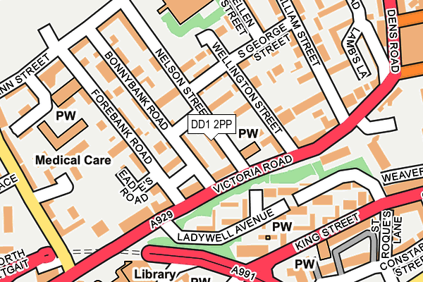DD1 2PP map - OS OpenMap – Local (Ordnance Survey) DD1 2PP map - OS OpenMap – Local (Ordnance Survey)