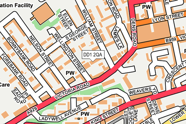 DD1 2QA map - OS OpenMap – Local (Ordnance Survey) DD1 2QA map - OS OpenMap – Local (Ordnance Survey)