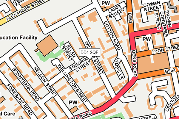 DD1 2QF map - OS OpenMap – Local (Ordnance Survey) DD1 2QF map - OS OpenMap – Local (Ordnance Survey)