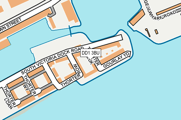 DD1 3BU map - OS OpenMap – Local (Ordnance Survey)