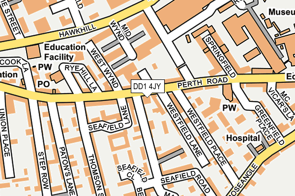 DD1 4JY map - OS OpenMap – Local (Ordnance Survey)