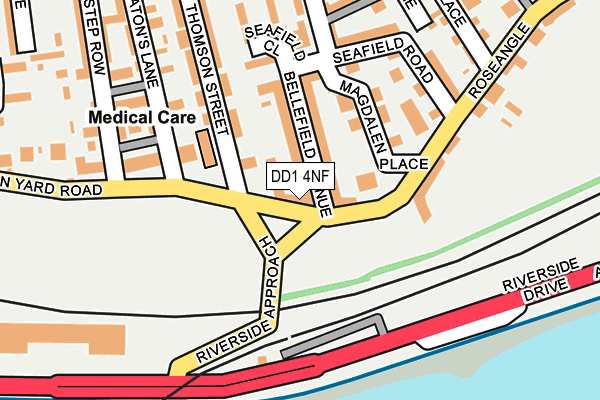 DD1 4NF map - OS OpenMap – Local (Ordnance Survey) DD1 4NF map - OS OpenMap – Local (Ordnance Survey)