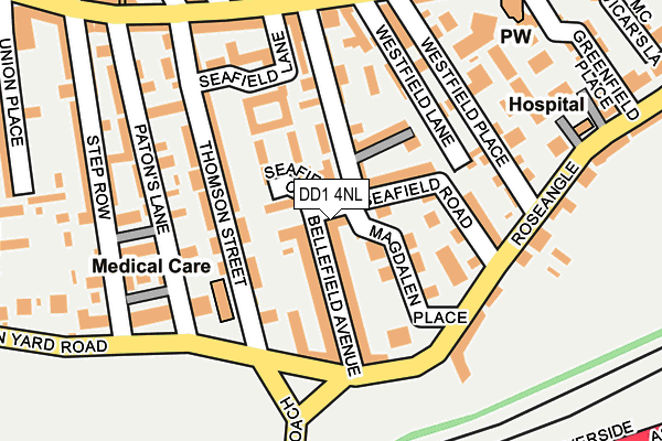 DD1 4NL map - OS OpenMap – Local (Ordnance Survey)