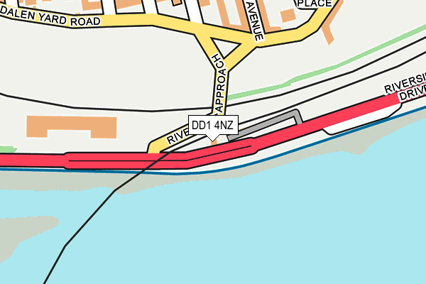 DD1 4NZ map - OS OpenMap – Local (Ordnance Survey)