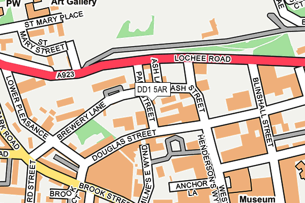 DD1 5AR map - OS OpenMap – Local (Ordnance Survey) DD1 5AR map - OS OpenMap – Local (Ordnance Survey)