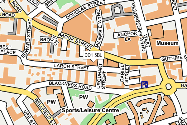 DD1 5BL map - OS OpenMap – Local (Ordnance Survey) DD1 5BL map - OS OpenMap – Local (Ordnance Survey)