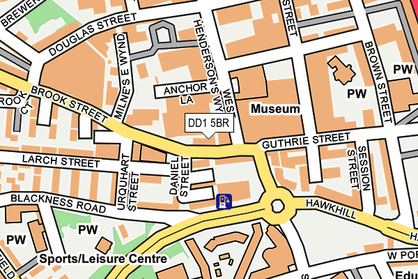 DD1 5BR map - OS OpenMap – Local (Ordnance Survey) DD1 5BR map - OS OpenMap – Local (Ordnance Survey)