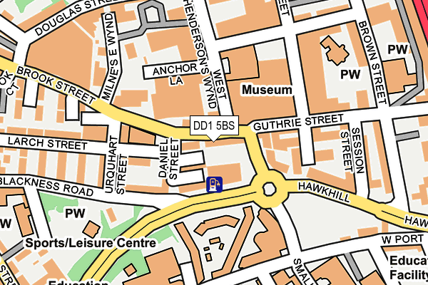 DD1 5BS map - OS OpenMap – Local (Ordnance Survey) DD1 5BS map - OS OpenMap – Local (Ordnance Survey)