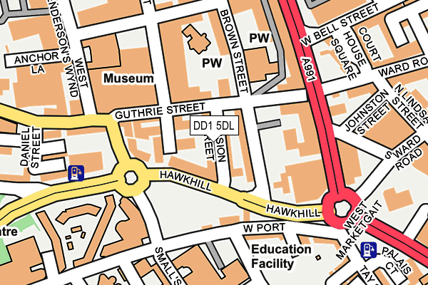 DD1 5DL map - OS OpenMap – Local (Ordnance Survey) DD1 5DL map - OS OpenMap – Local (Ordnance Survey)