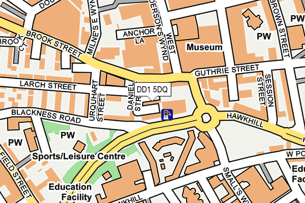 DD1 5DQ map - OS OpenMap – Local (Ordnance Survey) DD1 5DQ map - OS OpenMap – Local (Ordnance Survey)